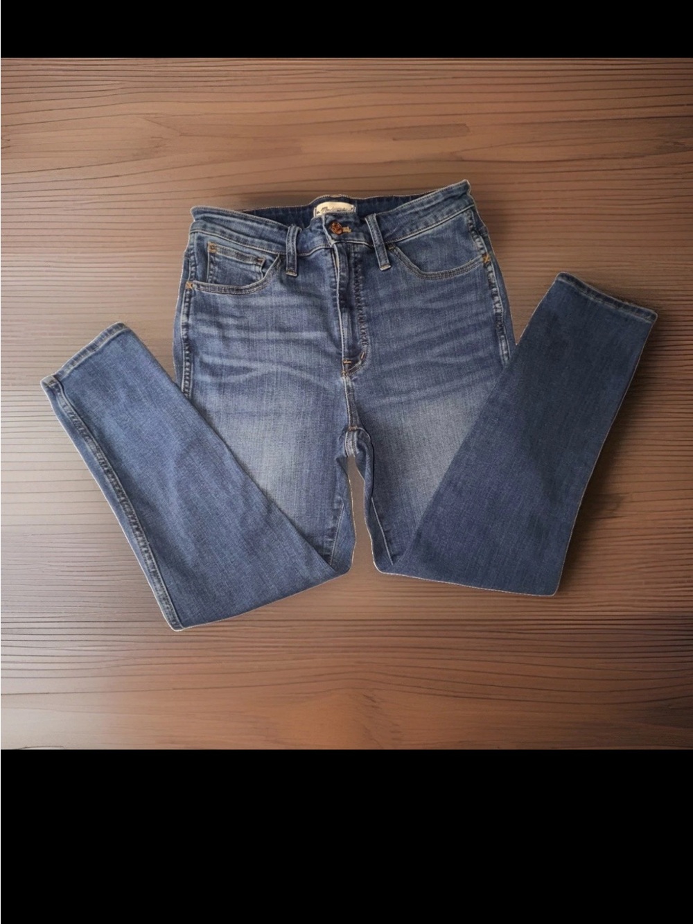 Madewell High-Rise Skinny Jeans in Medium Wash Blue